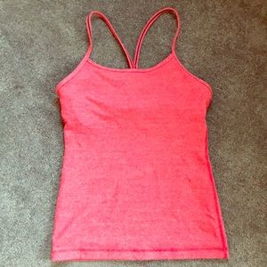 Lululemon Power Y tank - heather red